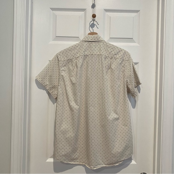 J. Crew Polka Dot Short Sleeve Button Down Top - Picture 2 of 6
